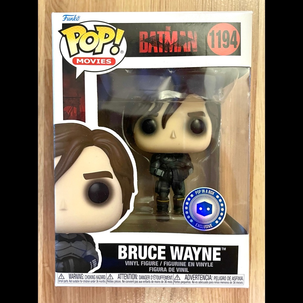 Funko Pop Bruce Wayne Batman Pop in a Box Exclusive